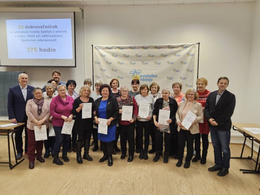 dobrovolinici a dobrovolnicky svetielka nadeje